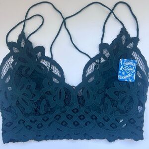 Free People Adella Bralette - Hunting Green - NWT- L
